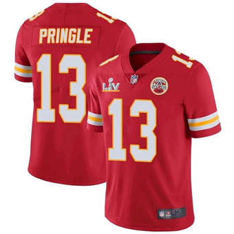 Super Bowl LV 2021 Men Kansas City Chiefs #13 Byron Pringle Red Limited Jersey->kansas city chiefs->NFL Jersey